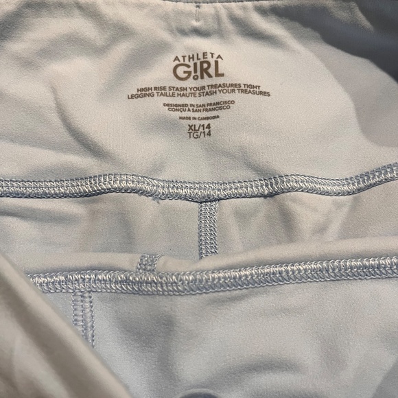 Athletes girls leggings xl. Worn a couple of times. Euc - Picture 7 of 7